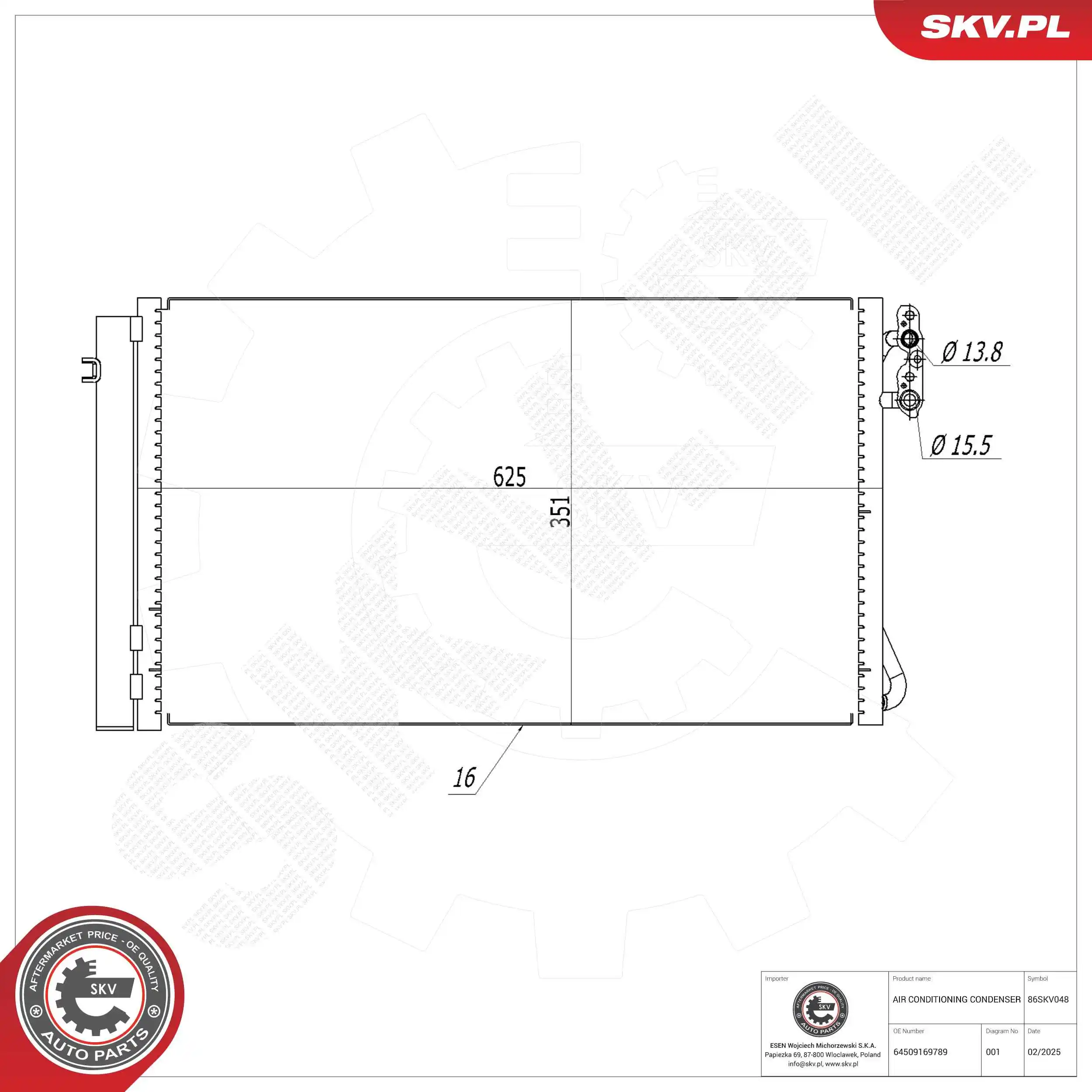 Condenser, air conditioning